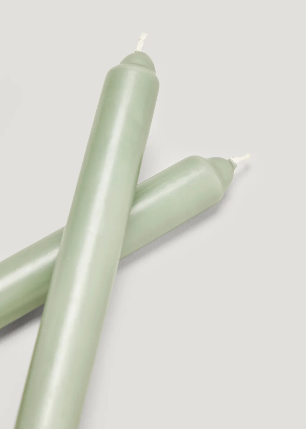 2 Pack Green Dinner Candles (12.5cm) Image 3