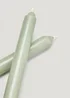 2 Pack Green Dinner Candles (12.5cm) Image 3