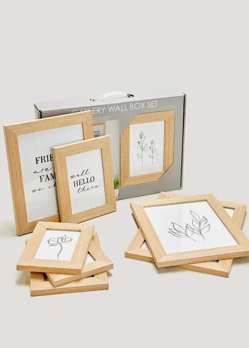 8 Pack Natural Wall Hanging Photo Frames Image 1