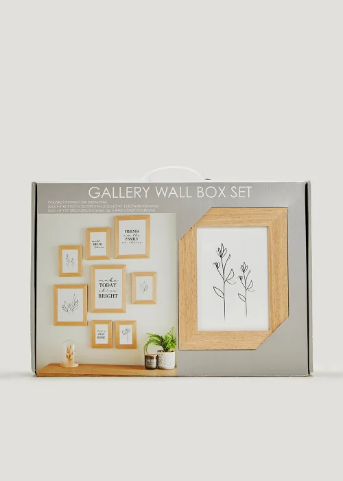 8 Pack Natural Wall Hanging Photo Frames Image 2