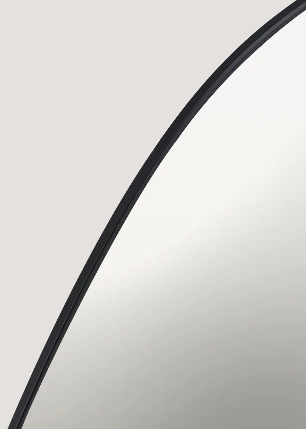 Black Organic Shaped Mirror (40cm x 60cm) Image 3