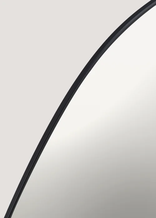 Black Organic Shaped Mirror (40cm x 60cm) Image 3