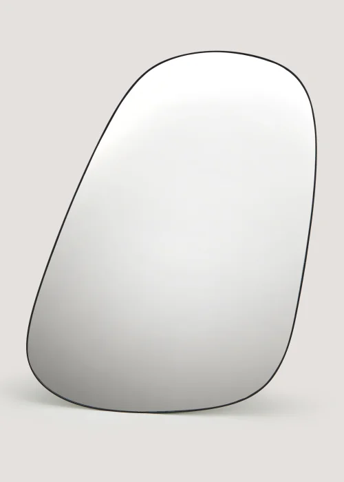Black Organic Shaped Mirror (40cm x 60cm) Image 1