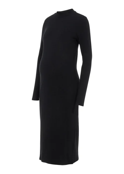 Mamalicious Maternity Eva Black Midi Dress - 8 Image 2