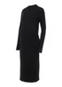Mamalicious Maternity Eva Black Midi Dress - 8 Image 2