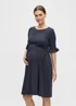 Mamalicious Maternity Hazel Navy Dress - 8 Image 1