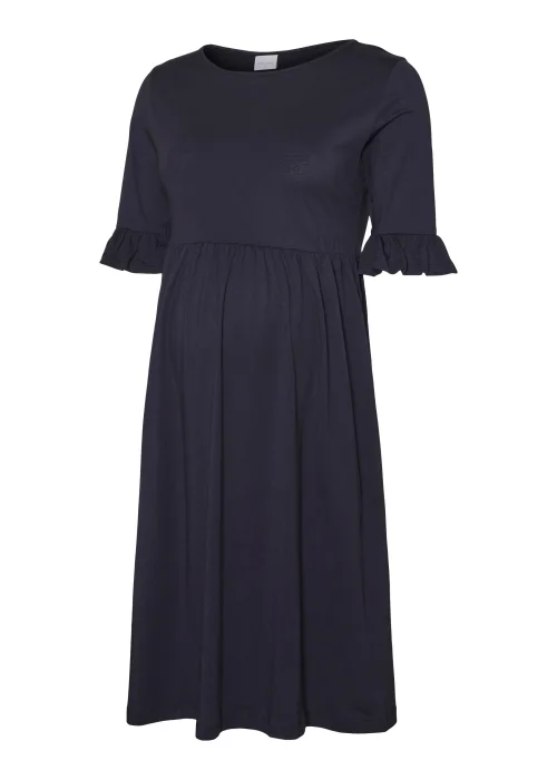Mamalicious Maternity Hazel Navy Dress - 8 Image 3