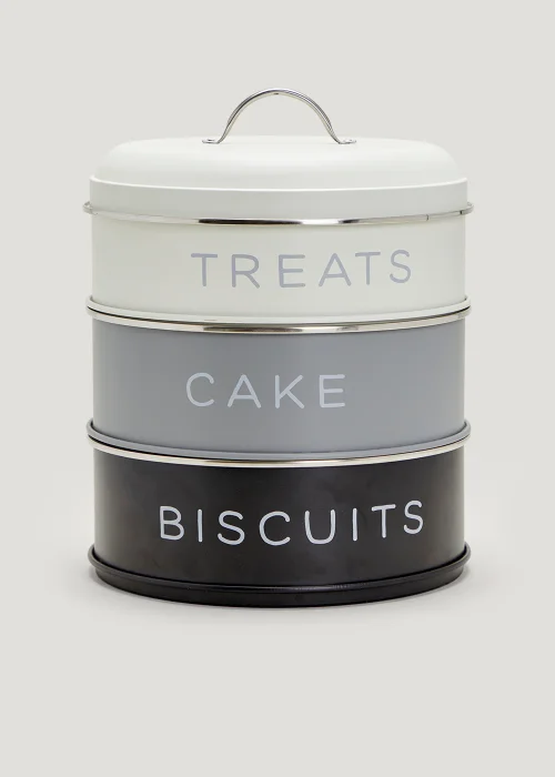 Monochrome Stackable Cake Tins Image 1