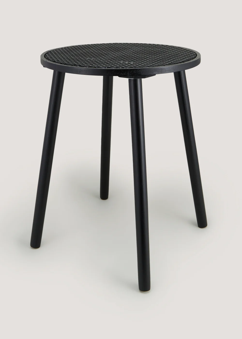 Black Cane Side Table (40cm x 50cm) Image 1