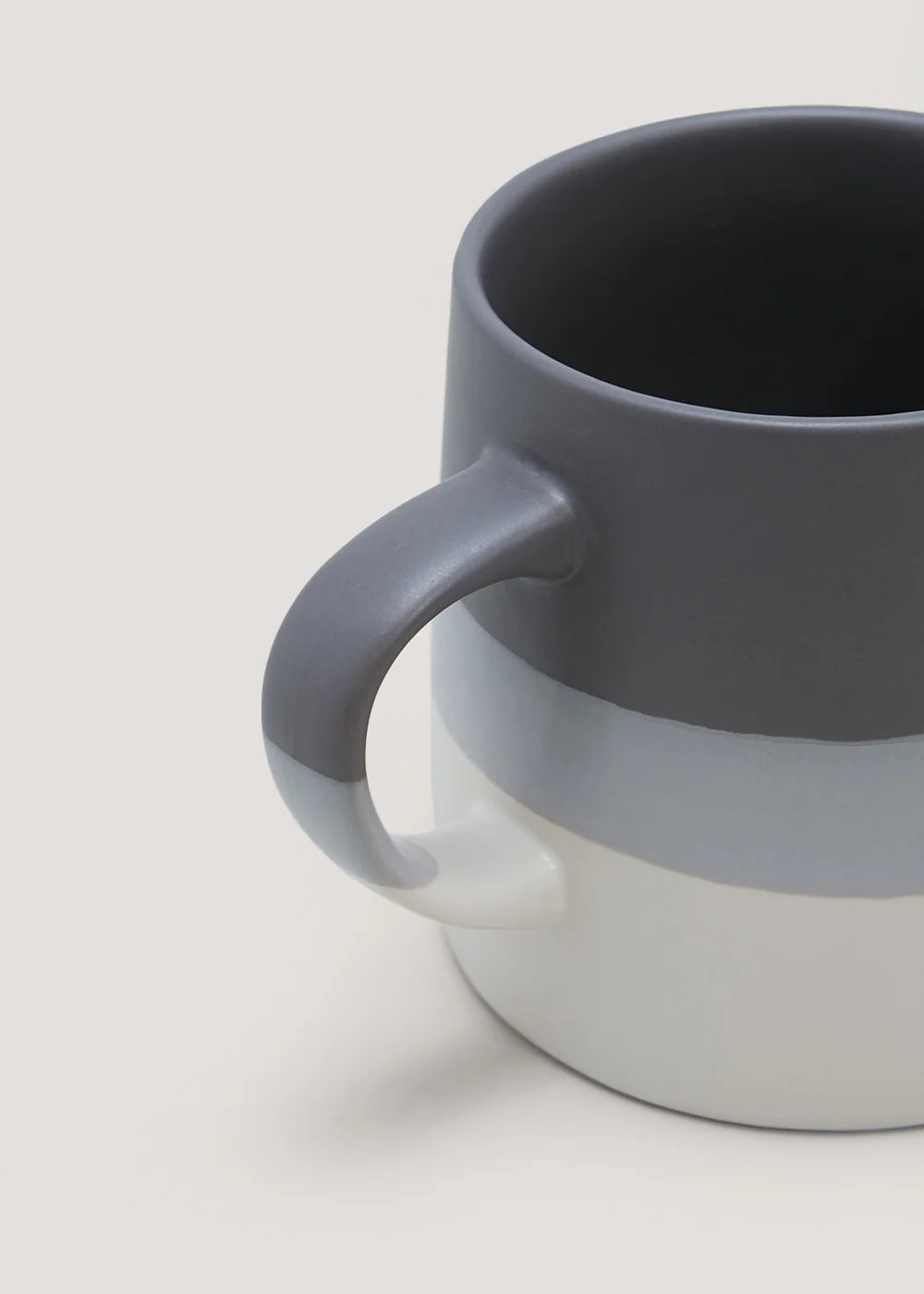 Grey Colour Block Mug (12cm x 9cm) Image 2
