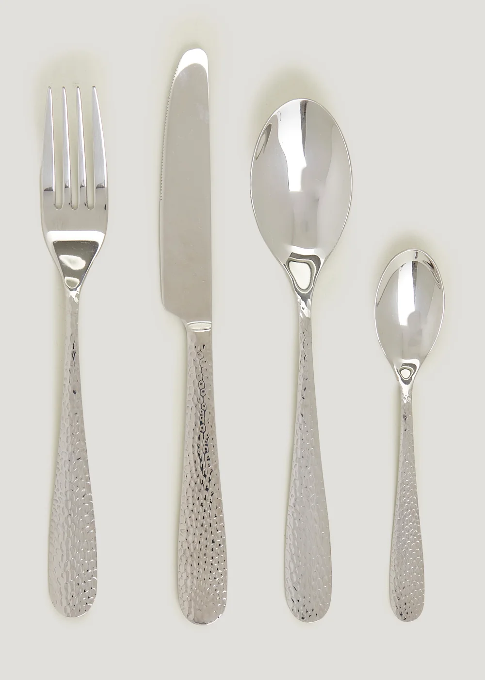 16 Piece Hammered Cutlery Set Image 1