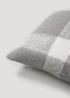 Grey Check Faux Mohair Cushion (43cm x 43cm) Image 2