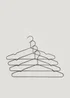 4 Pack Black Metal Hangers (22.5cm x 44.5cm) Image 1