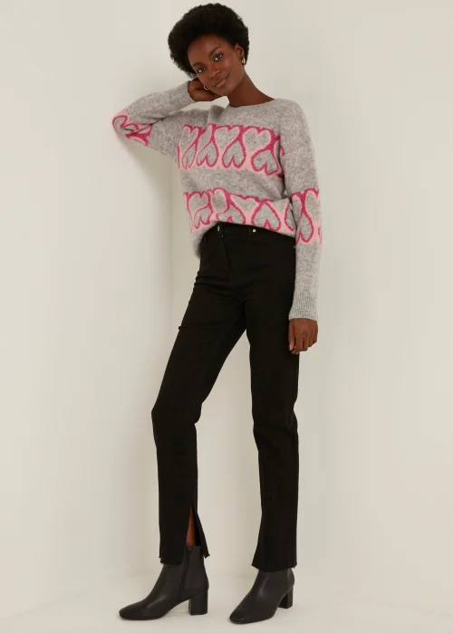 Black Split Hem Jeans - Size 8 Image 1