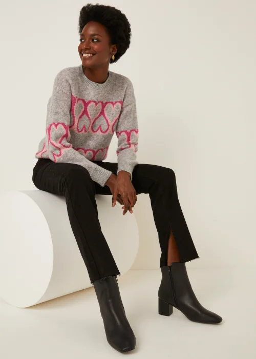 Black Split Hem Jeans - Size 8 Image 4