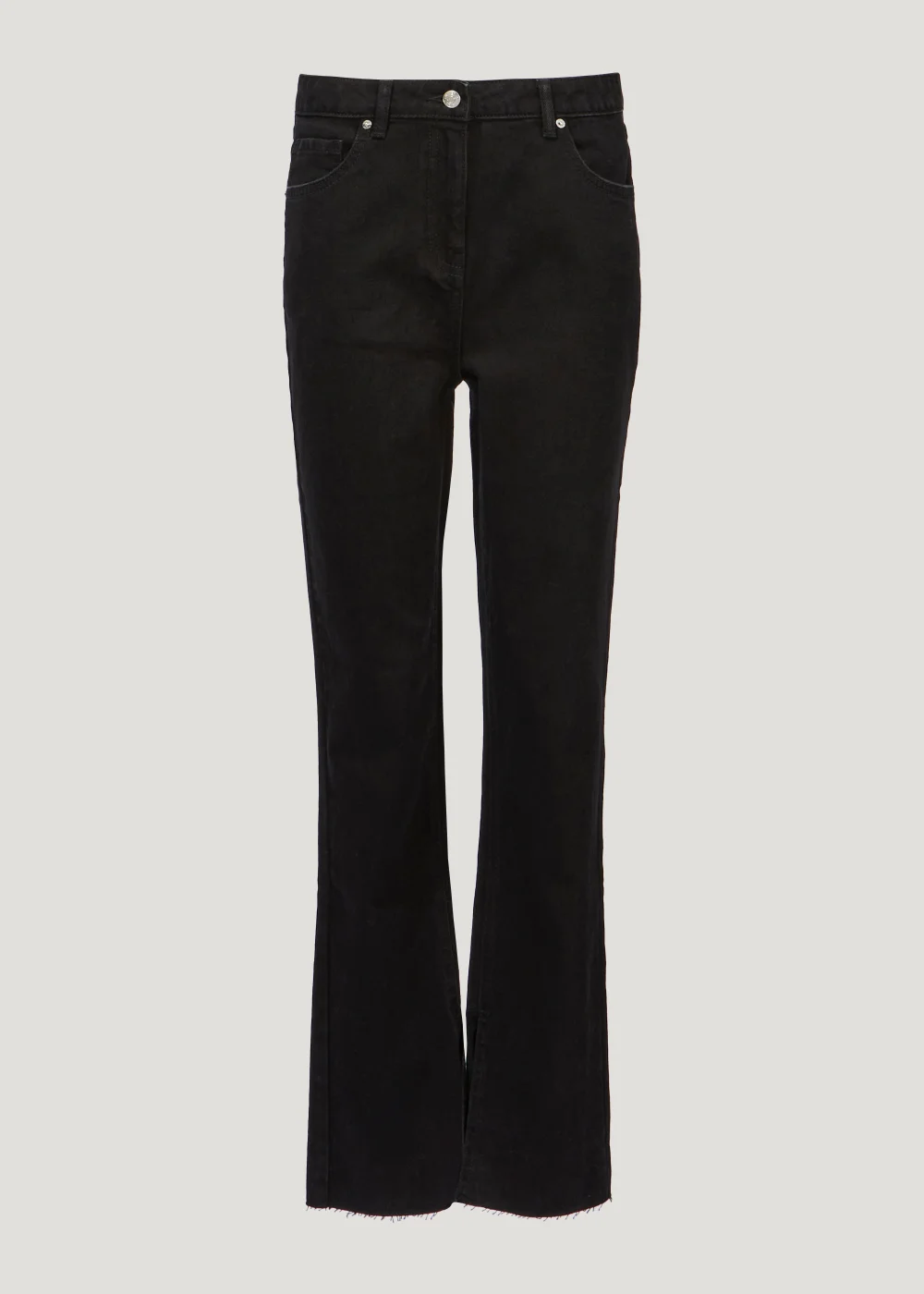 Black Split Hem Jeans - Size 8 Image 2