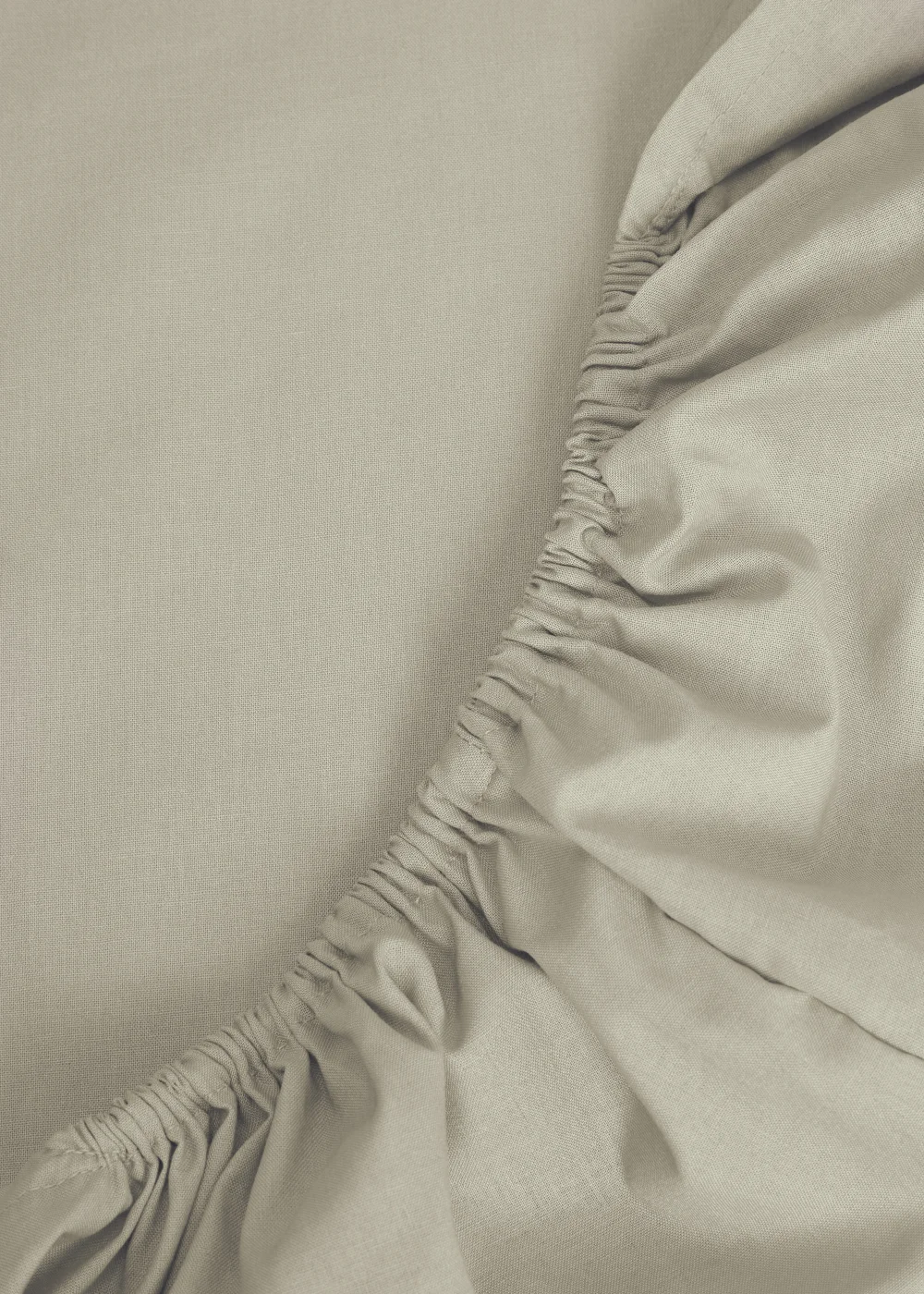 Oatmeal 100% Cotton Fitted Bed Sheet (200 Thread) - Single Image 2