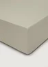Oatmeal 100% Cotton Fitted Bed Sheet (200 Thread) - Single Image 1