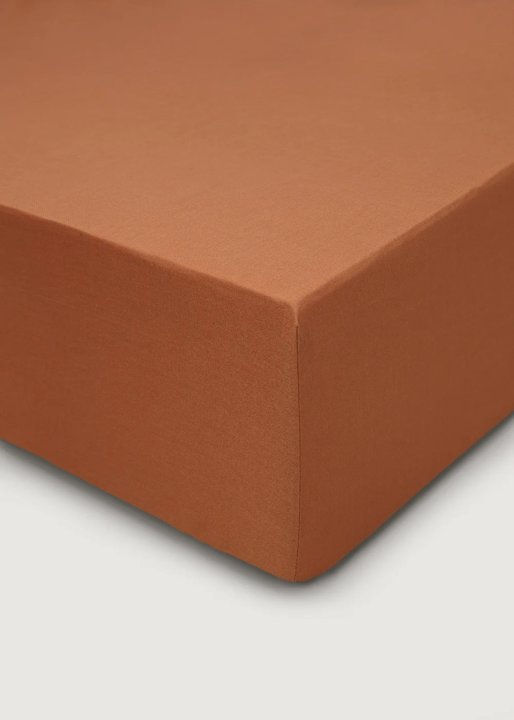 Orange Polycotton Fitted Bed Sheet (144 Thread Count) - Single Image 1