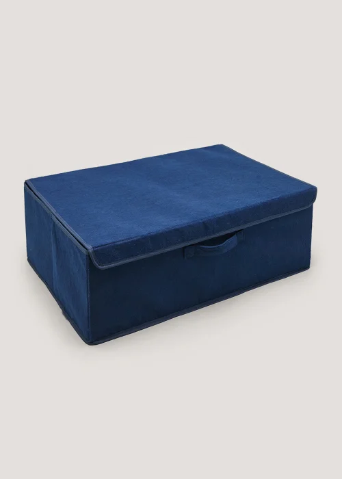 Navy Underbed Storage Box (60cm x 21cm x 40.5cm) Image 1