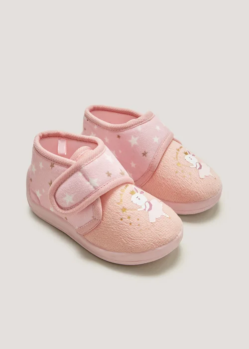 Girls Pink Rabbit Ballerina Slippers (Younger 4-12) - Size 4 Infants Image 1