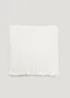 Cream Shaggy Faux Fur Cushion (43cm x 43cm) Image 1