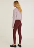 April Burgundy Super Skinny Jeans - Size 08 29 leg Image 3