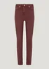 April Burgundy Super Skinny Jeans - Size 08 29 leg Image 5