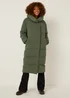 Khaki Wrap Padded Coat - 8 Image 1