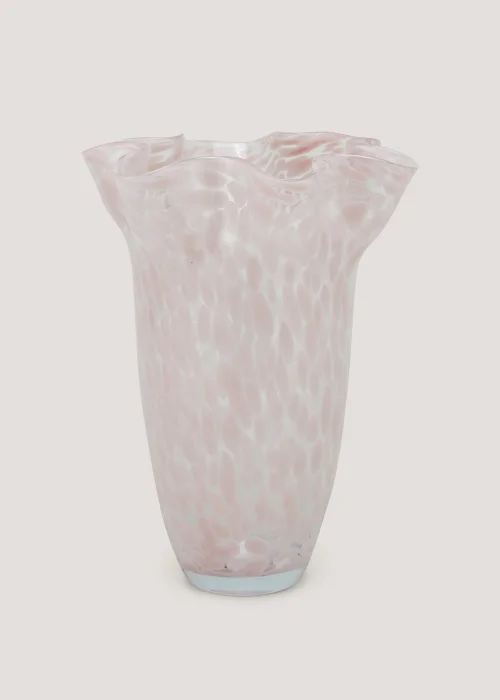 Pink Handkerchief Glass Vase (23.5cm x 23.5cm x 32.5cm) Image 1
