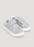 Girls Silver Platform Trainers (Younger 4-12) - Size 4 Infants Image 2