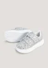 Girls Silver Platform Trainers (Younger 4-12) - Size 4 Infants Image 1