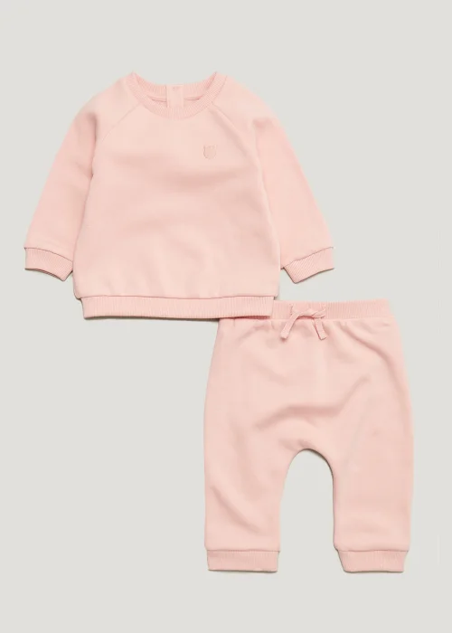 Baby Pink Sweatshirt & Joggers Set (Newborn-23mths) - 0-3 months Image 1