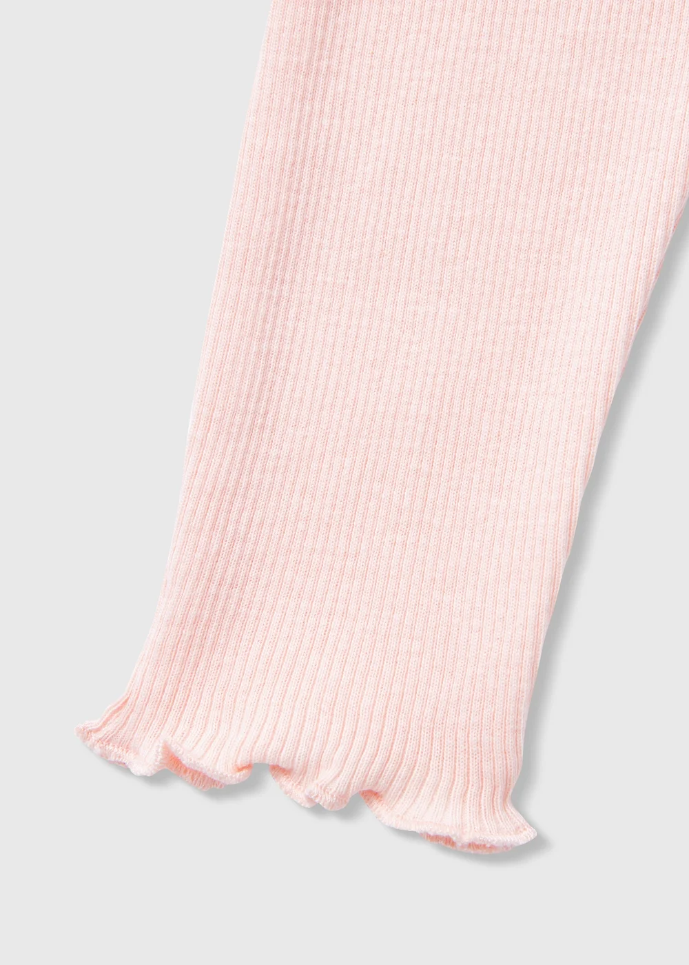 Baby Pink Ribbed Leggings (Newborn-23mths) - 9-12 months Image 2