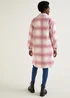 Pink Check Long Shacket - 8 Image 3