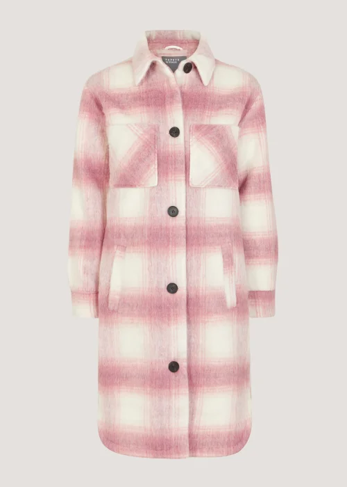 Pink Check Long Shacket - 8 Image 2