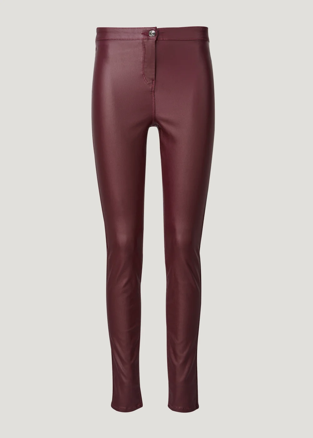 Jessie Wine Coated High Waisted Jeans - Size 08 29 leg Image 3