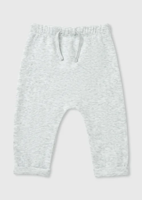 Baby Grey Marl Joggers (Newborn-23mths) - 9-12 months Image 1