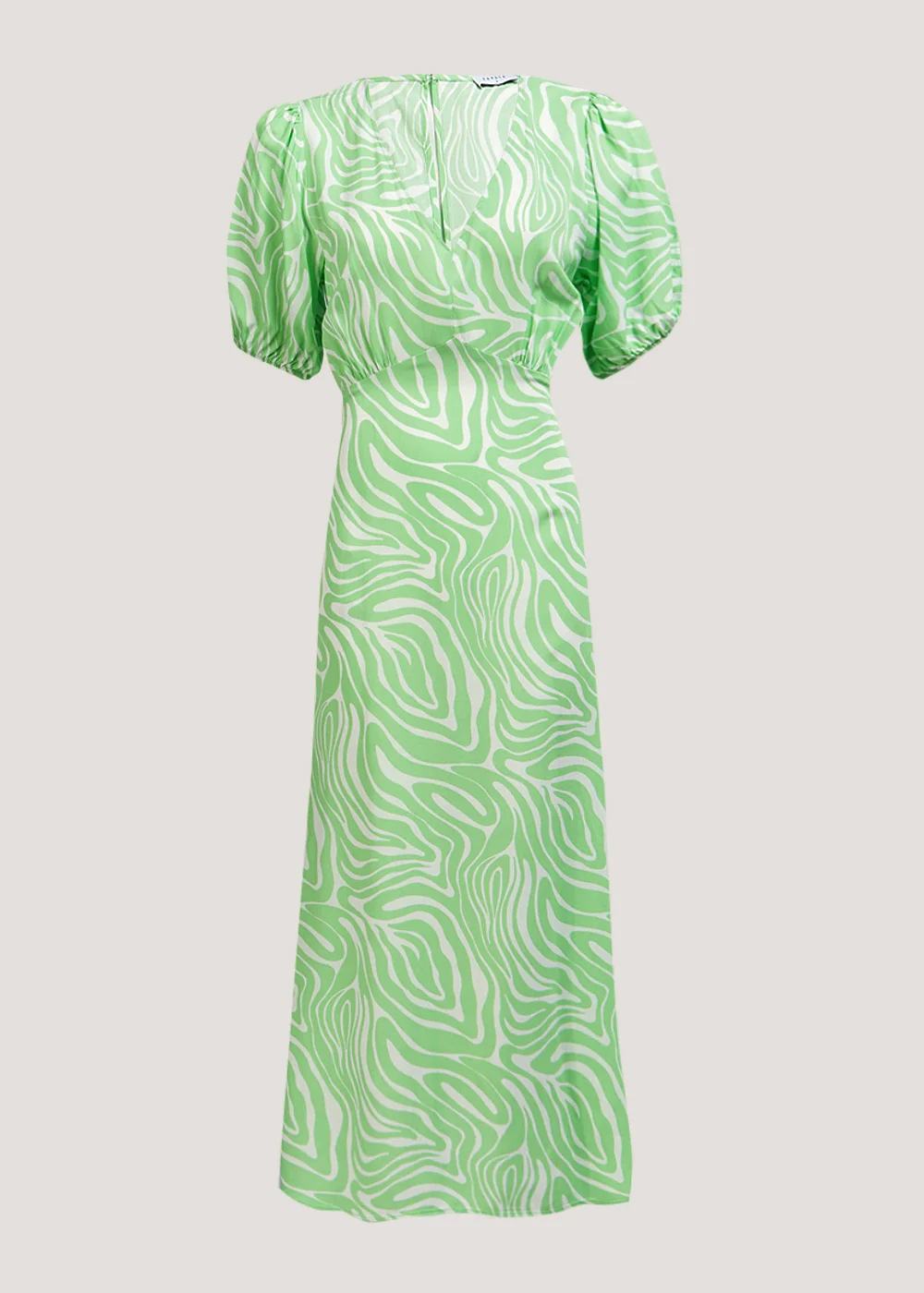 Green Swirl Midi Dress - 8 Image 2