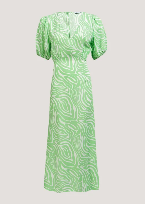 Green Swirl Midi Dress - 8 Image 2