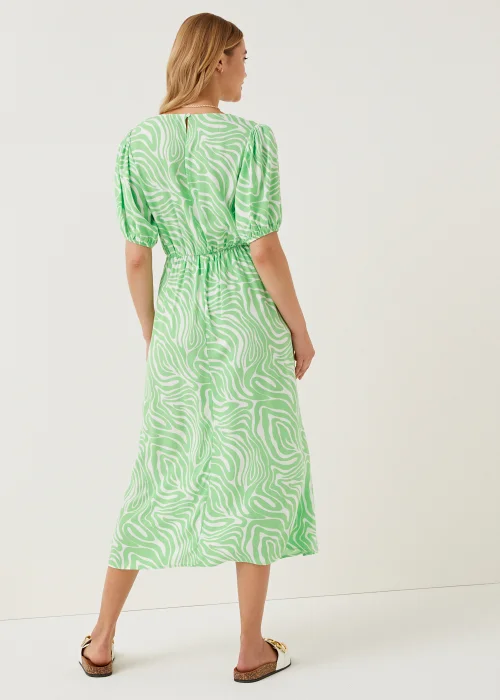 Green Swirl Midi Dress - 8 Image 4