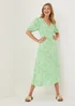 Green Swirl Midi Dress - 8 Image 1