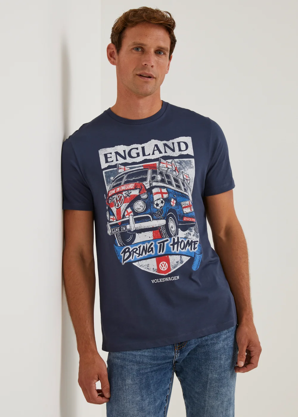 Blue England Volkswagen T-Shirt - S Image 1