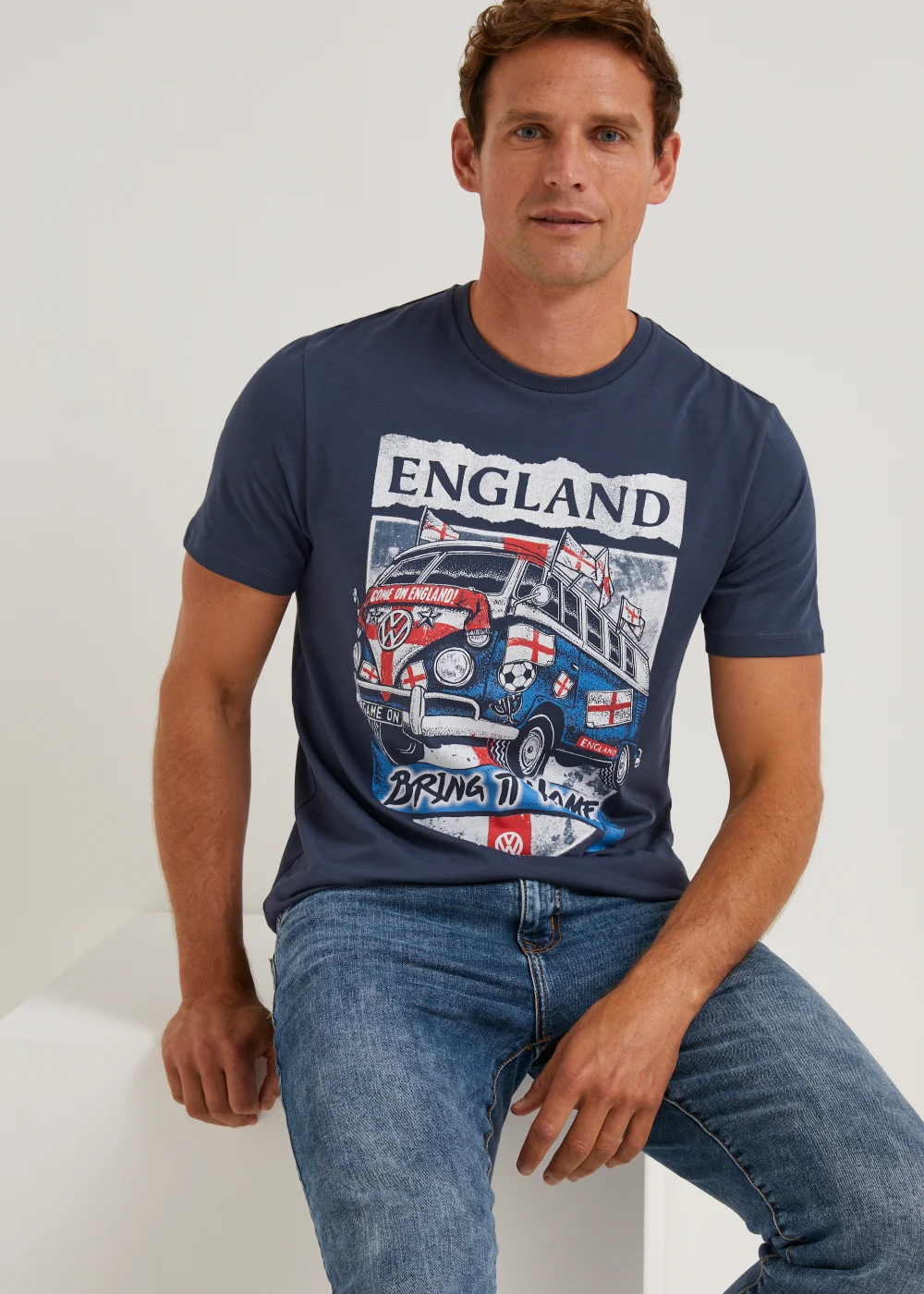 Blue England Volkswagen T-Shirt - S Image 3