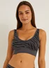 3 Pack Seam Free Ribbed Bralettes - Small Image 4