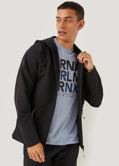 US Athletic Black Woven Zip Up Hoodie - XS Image 1
