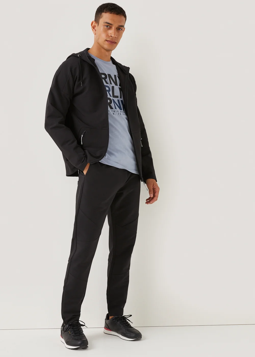 US Athletic Black Woven Tapered Joggers - Extra small Image 4