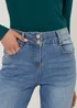 Papaya Petite Grace Mid Wash Push Up Straight Leg Jeans - Size 6 Image 5