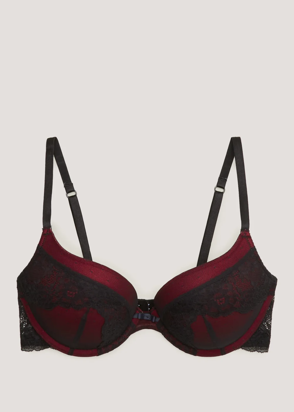 Black & Red Lace Bra - 32A Image 4