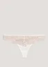 Cream Lace Thongs - Size 8 Image 2